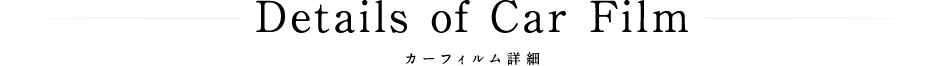 カーフィルム詳細