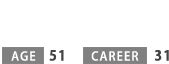 AGE：51　CAREER：31